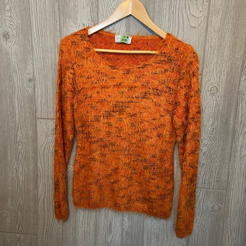 Sapi Magliere Italian Acrylic Faux Fur Sweater